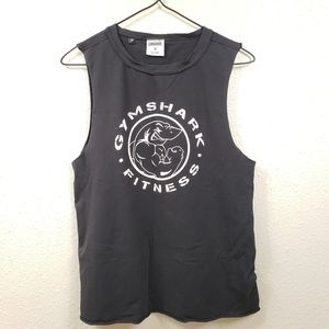 GYMSHARK|| BLACK CUTOFF TANK TOP